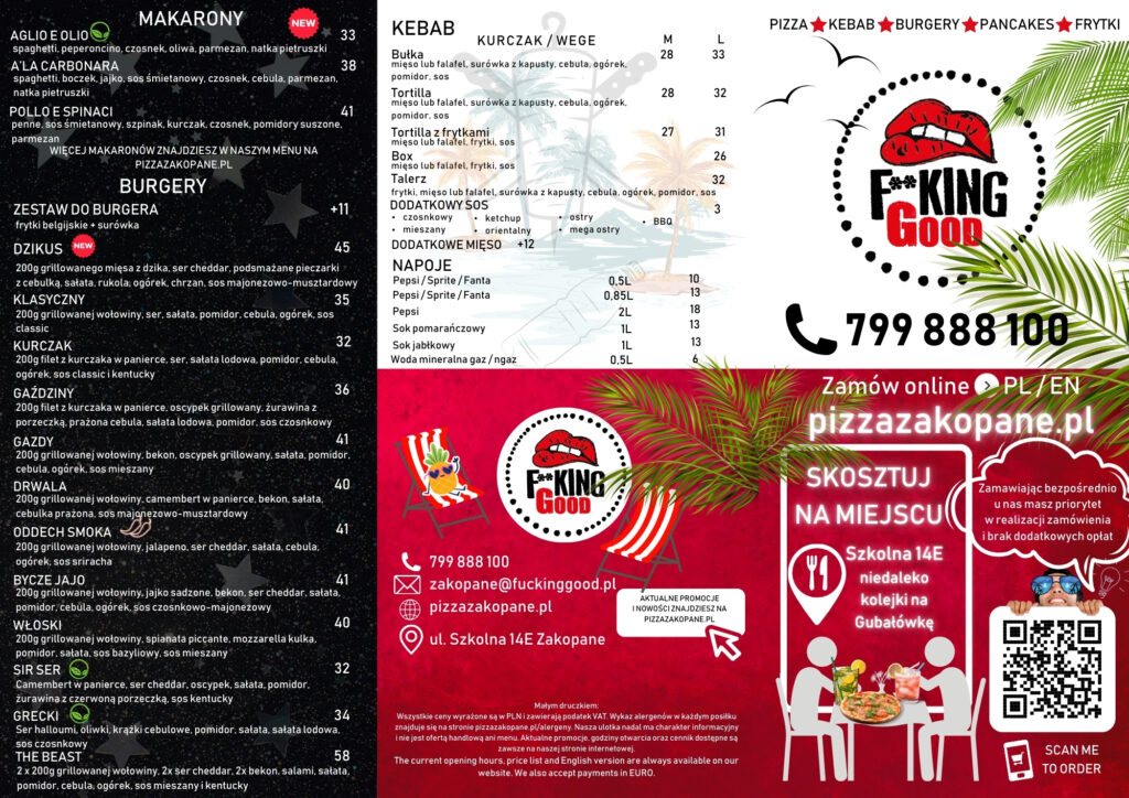 restauracja zakopane fucking good